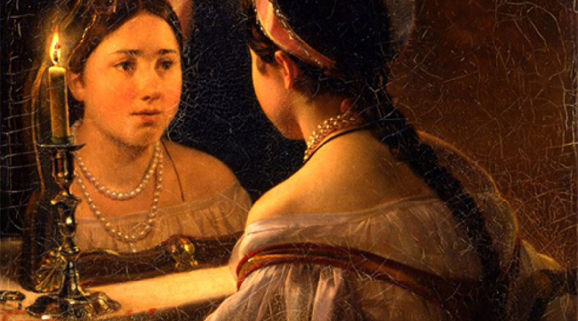 Карл Брюллов. Гадающая Светлана. 1836.