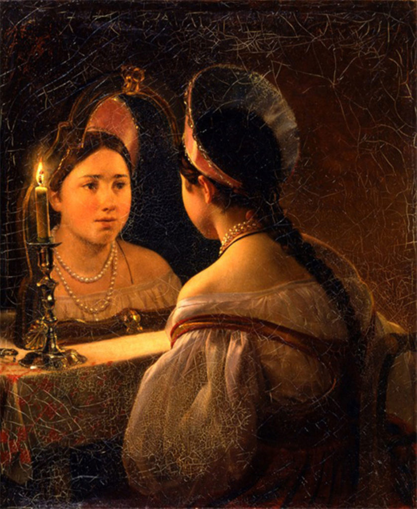 Карл Брюллов. Гадающая Светлана. 1836.